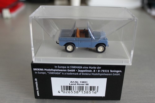 Brekina land rover blu con - rover,