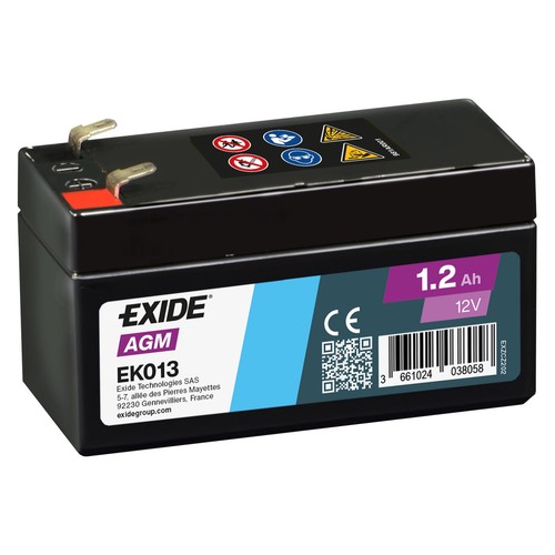 Batteria agm exide ek013 - agm,