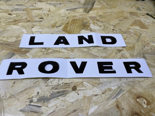 Land rover scritta - land, nero